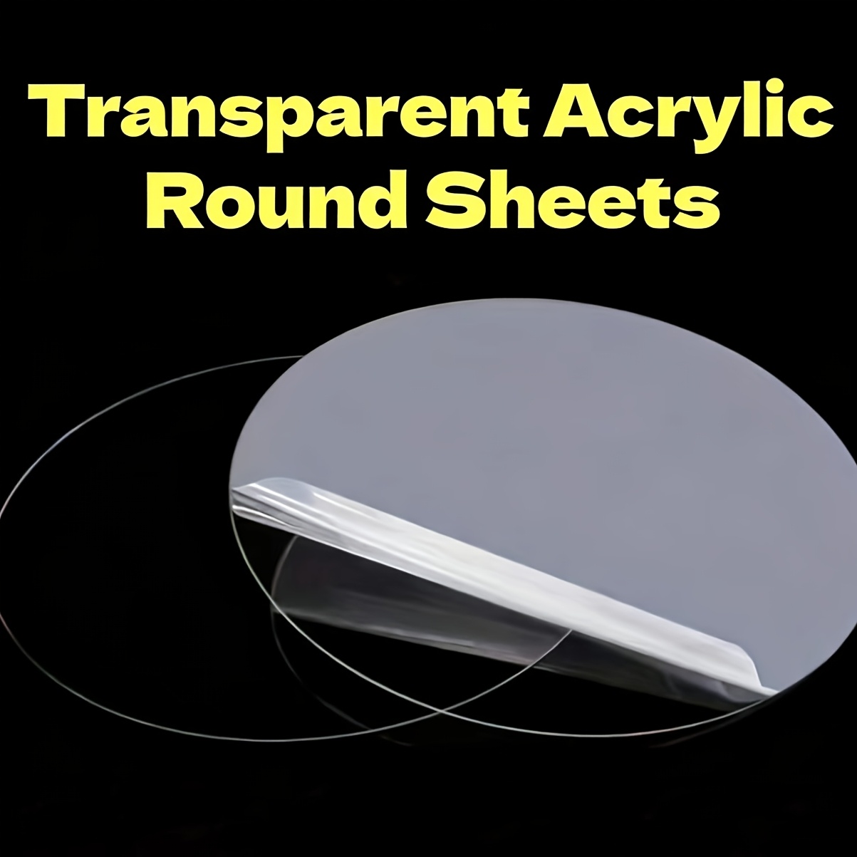 Blank Acrylic Round Sheet Craft Supplies