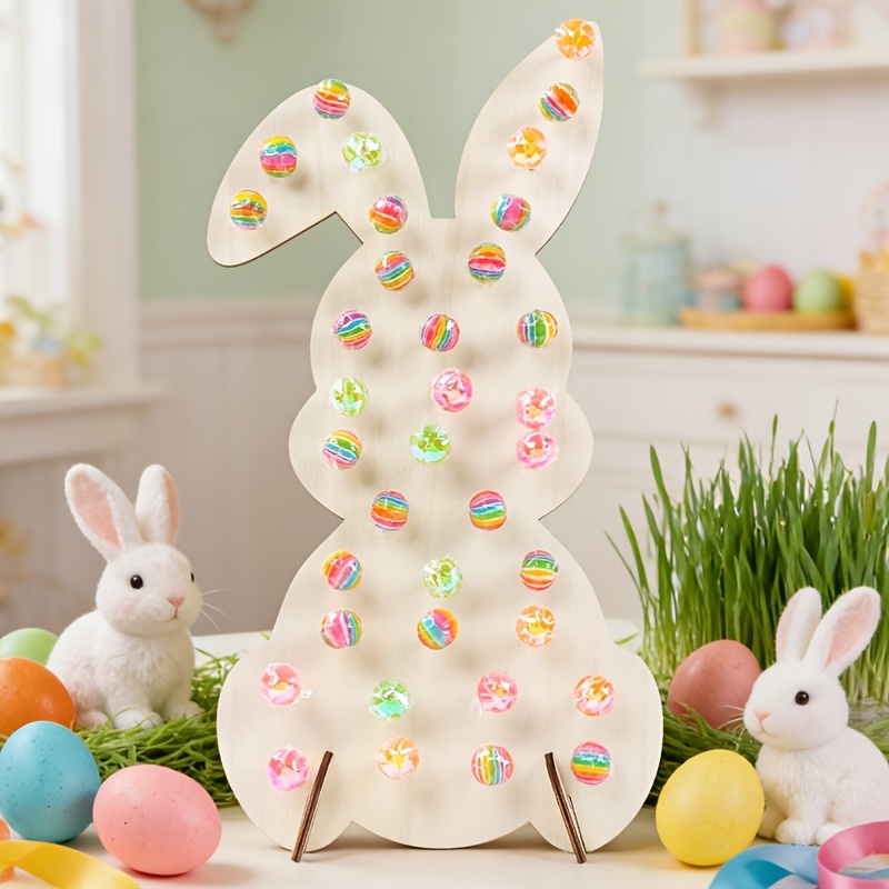 *., Lollipop-Display aus Holz im Hasenmotiv, Desktop-Lollipop-Halter in Hasenform * für Geburtstagsfeiern, Partyzubehör im Frühlingsmotiv *ration für Babypartys