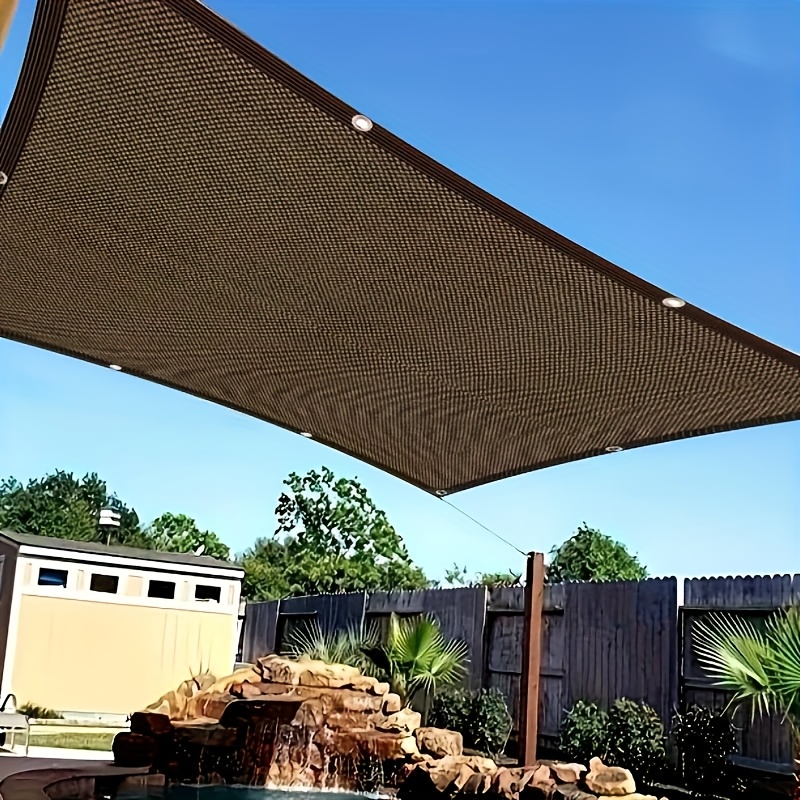 multi size heavy duty shade cloth with 90 coverage in coffee color suitable for garden patios plant   outdoor greenhouses gazebos dog houses and chicken coops easy to hang shade cover