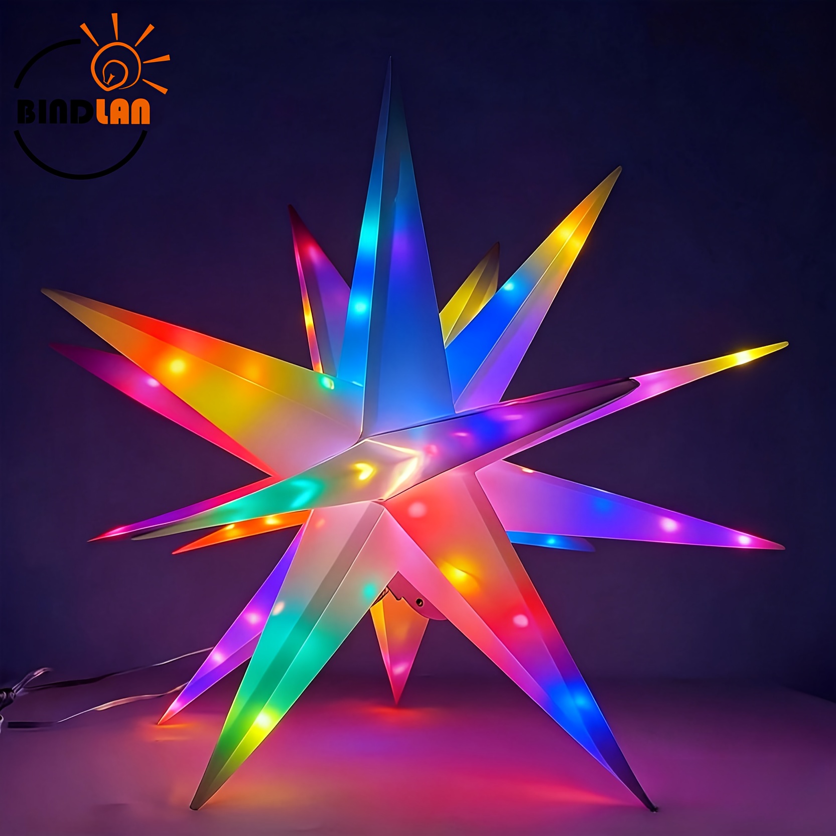 1 set 18   star light multi color changing star shaped design ideal for home bedroom office party decoration usb powered touch control non