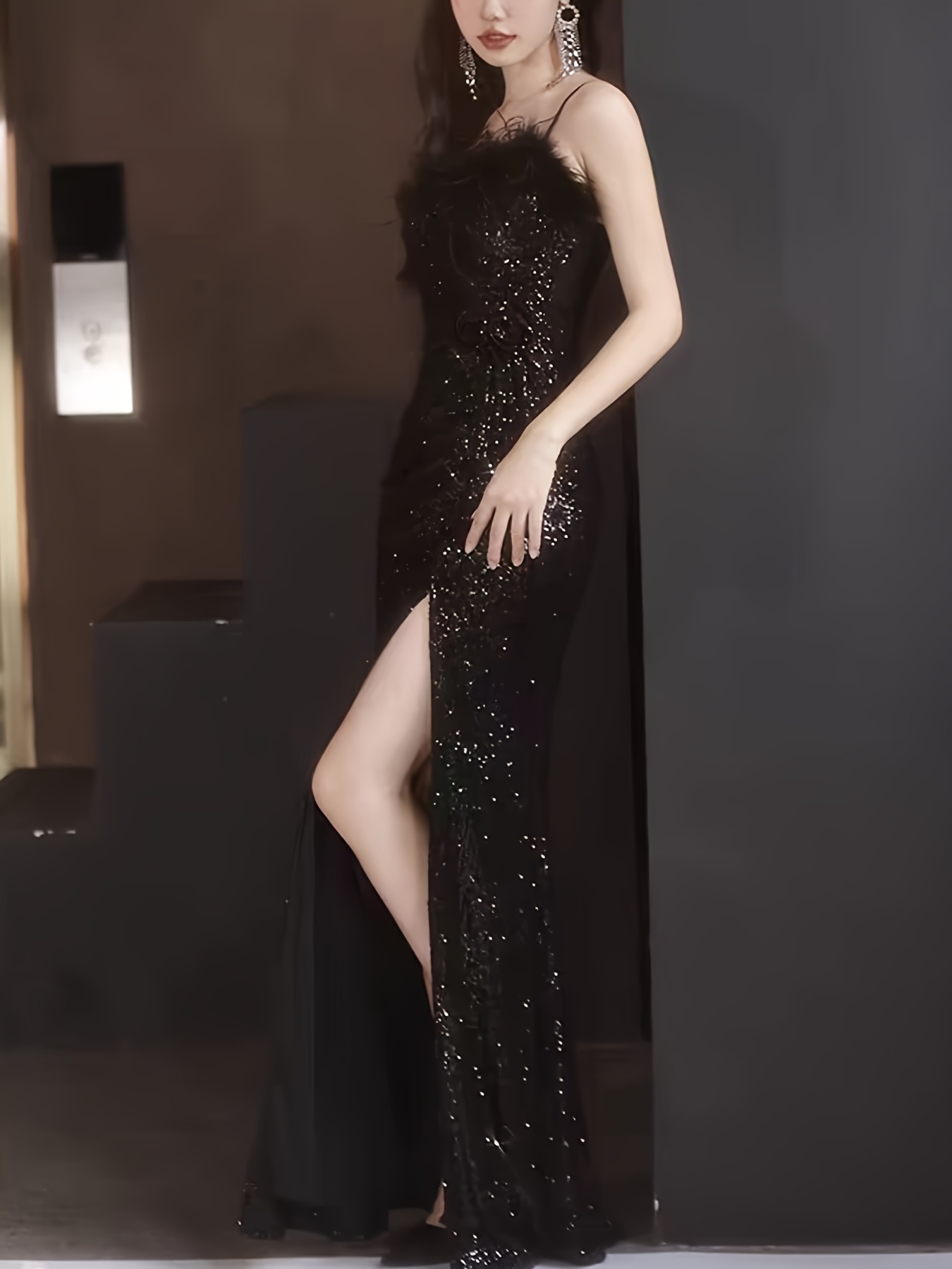evening gown women high end light luxury niche - Temu
