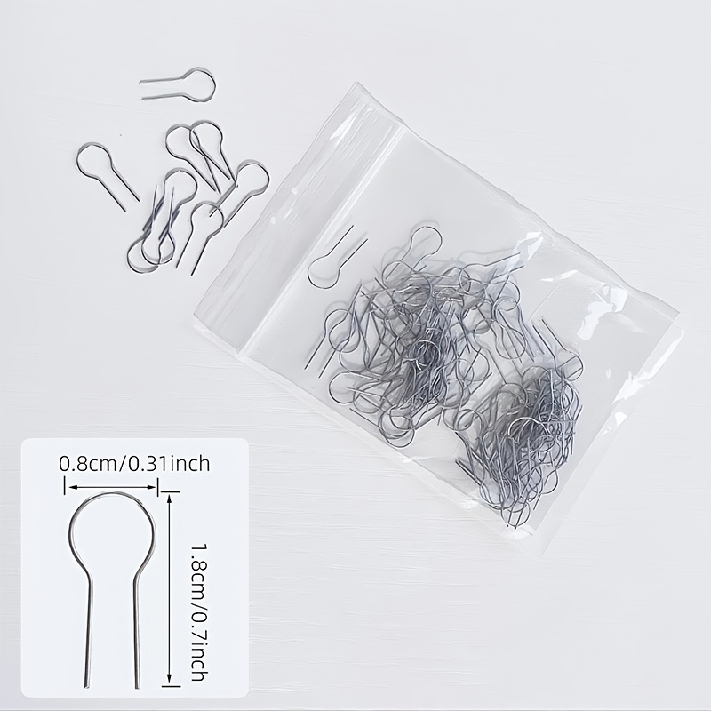 TEMU Ensemble de 25 crochets de suspension en fil de tungstène haute température (avec anneaux de verrouillage réglables), adaptés aux bijoux en