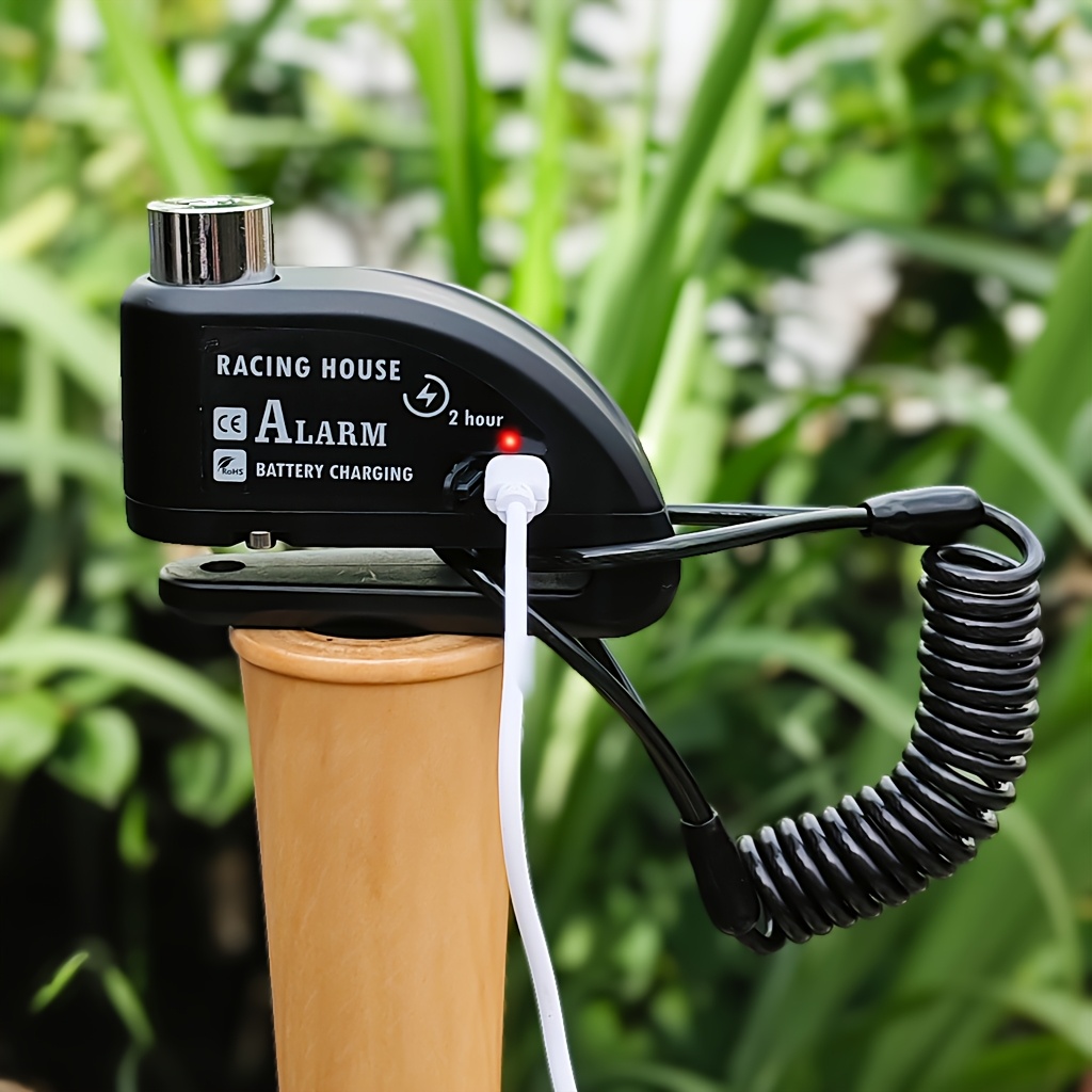 TEMU Motorcycle Lock Anti-theft Lock Disc Brake Lock Bicycle Lock 120db Alarm System 500mah Battery Usb Charging Complimentary Cable Reminder Rope