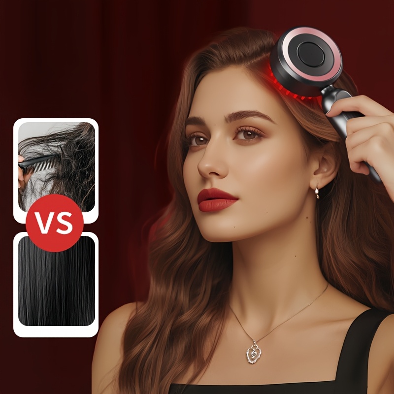 Liquid Head Massage Comb with Multifunctional Vibration