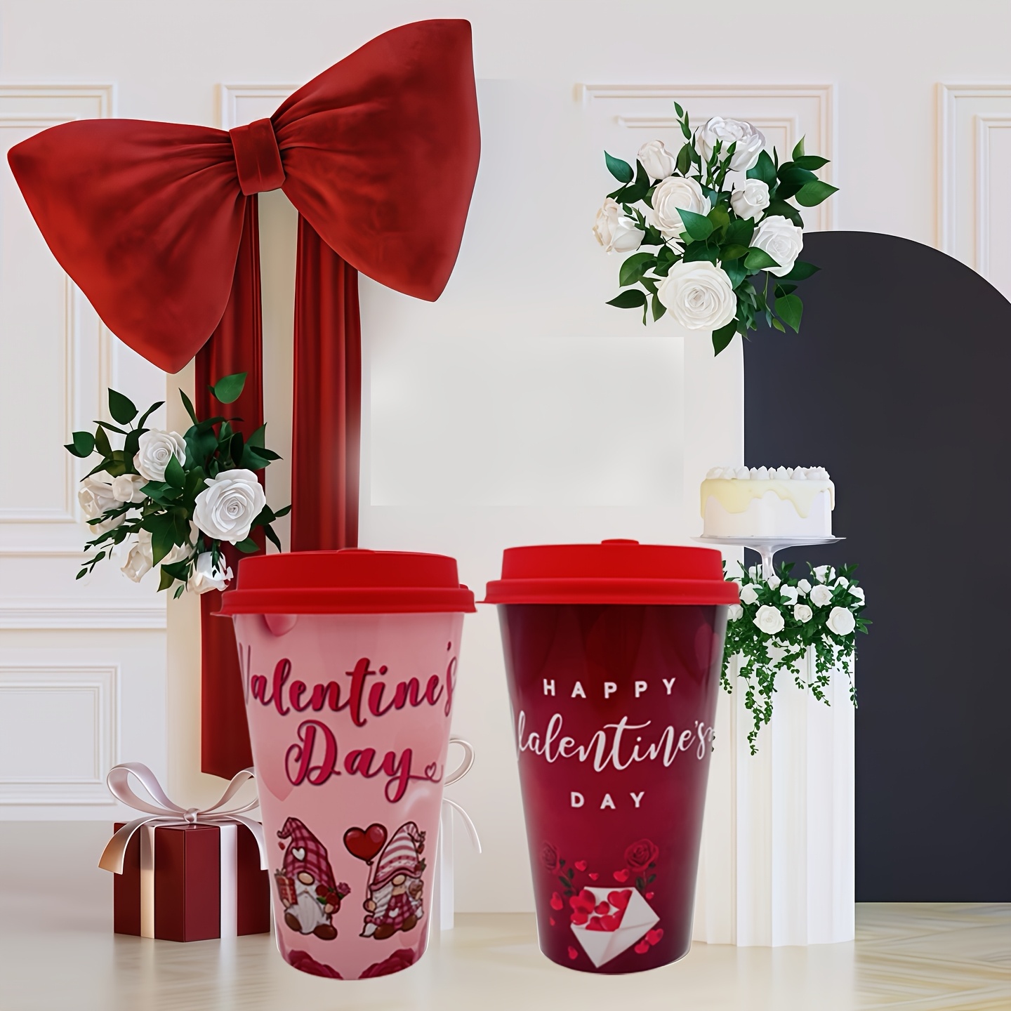 16oz valentines day tumbler lid valentines gift - Temu