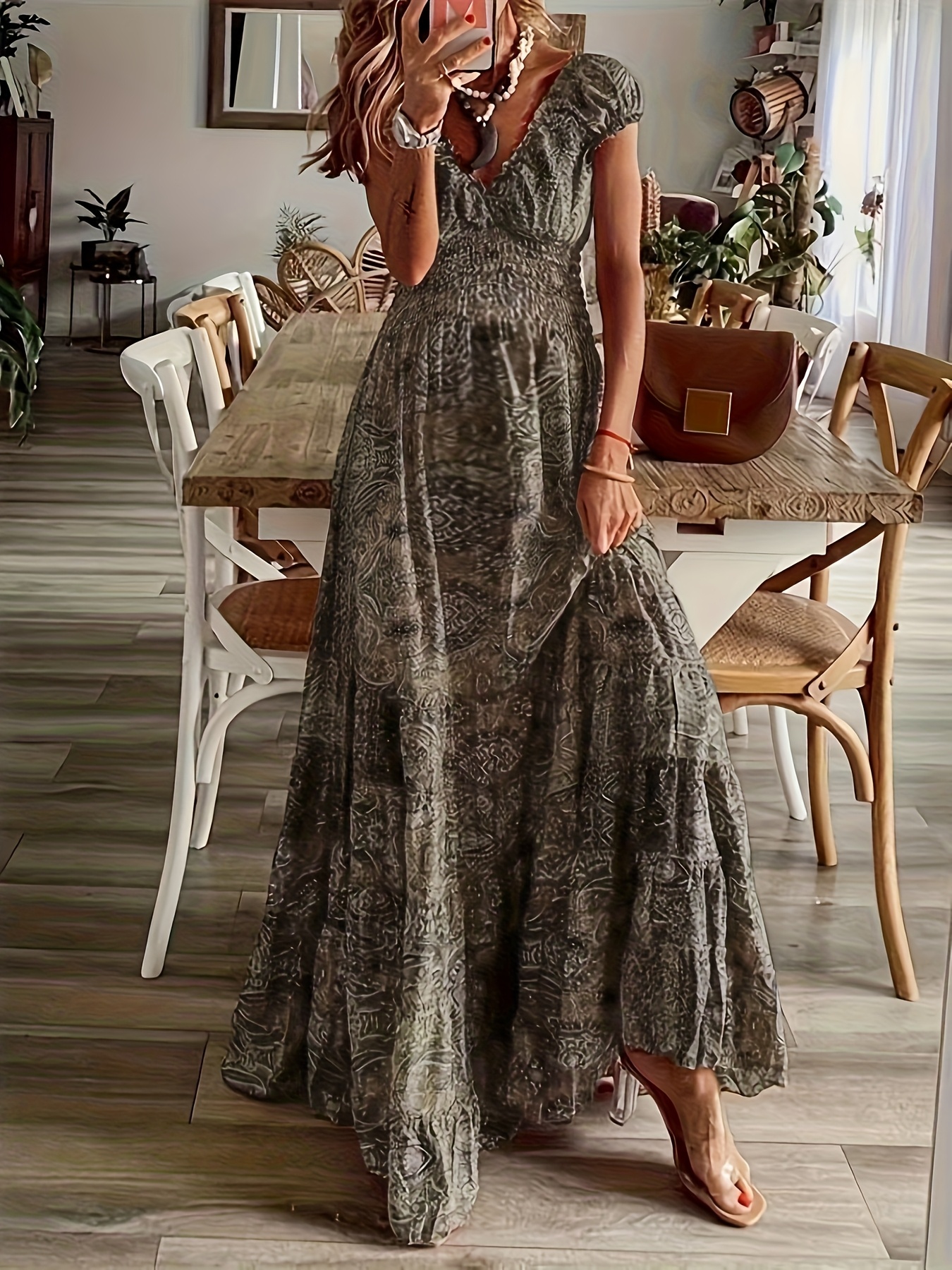 green emerald velvet dress Why the Zesica Boho Floral Maxi Dress is perfect for fall