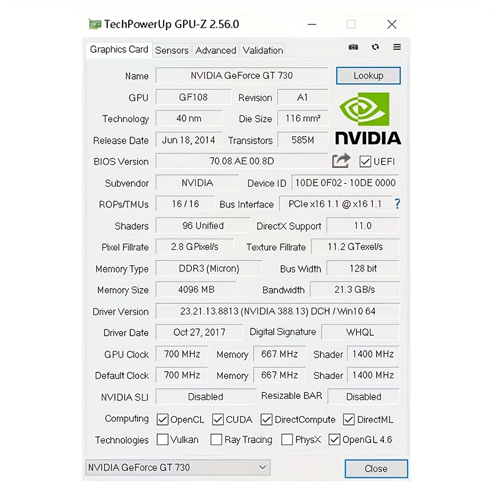 geforce gt730 4gb gaming graphics card ddr3 Temu United Arab