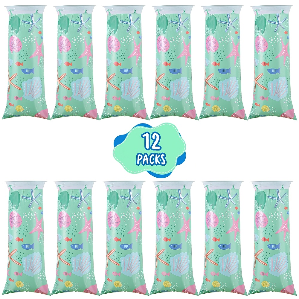 Image of 6/12pcs Cartoon Portable Disposable Vomit Bags - Emergency Pe Vomit Bags, For Home, Road Trips, Airplane, Outdoor Emergency Trash, Suitable For Travel, Sickness, Camping - Leak-proof, Mixed Patterns
