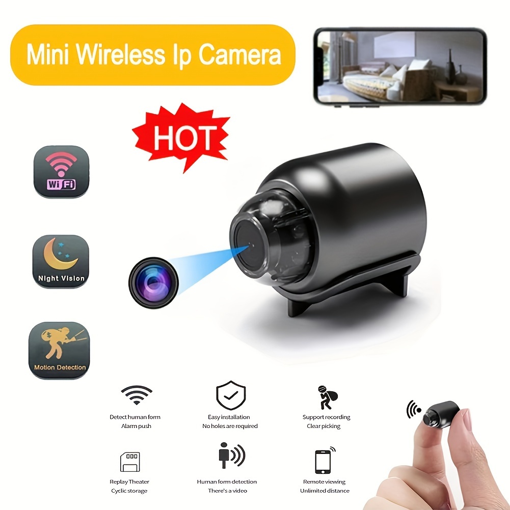 1080P Wifi Mini Camera US Plug Charger Power HD Surveillance Wireless  Vision Video Recorder Support Smart Home Security Cam
