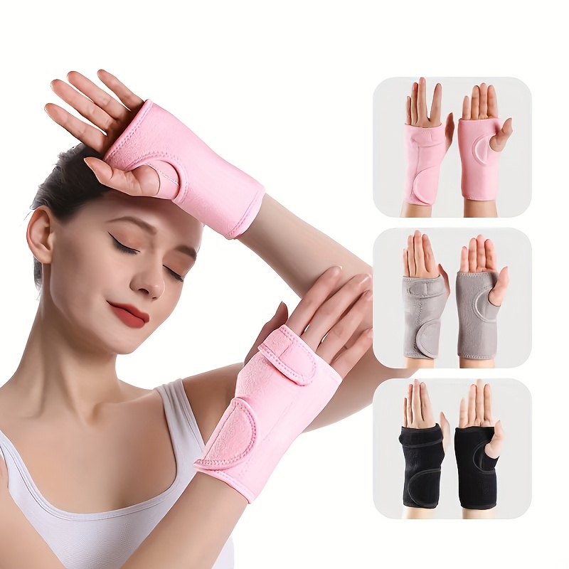 

2pcs Adjustable Ventilated Wrist Support Braces With Splints For Wrist Canal Stabilization