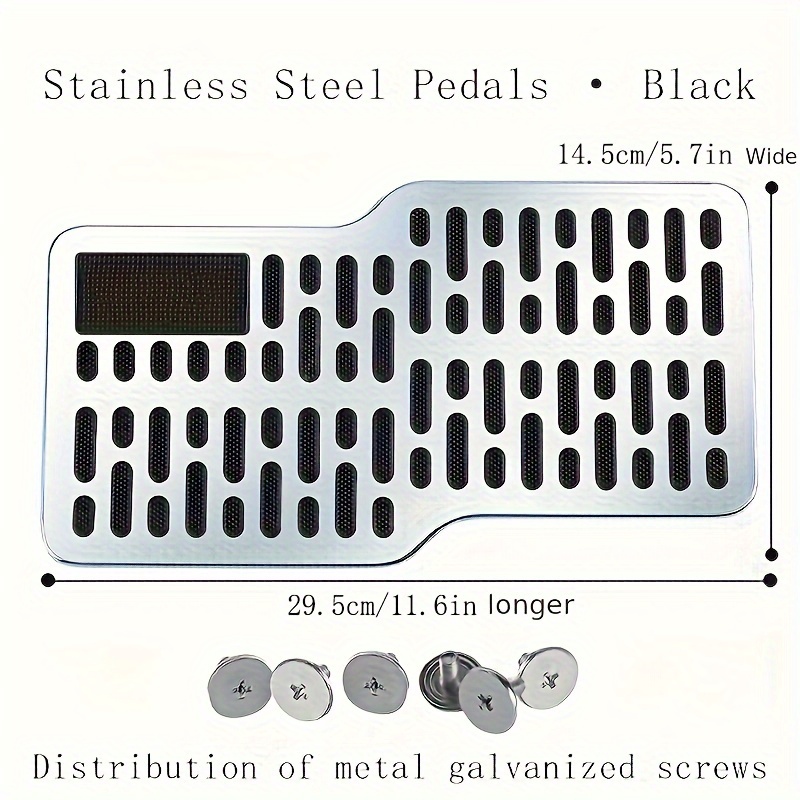 TEMU Repair Car Floor Mats, Car Stainless Steel Pedals