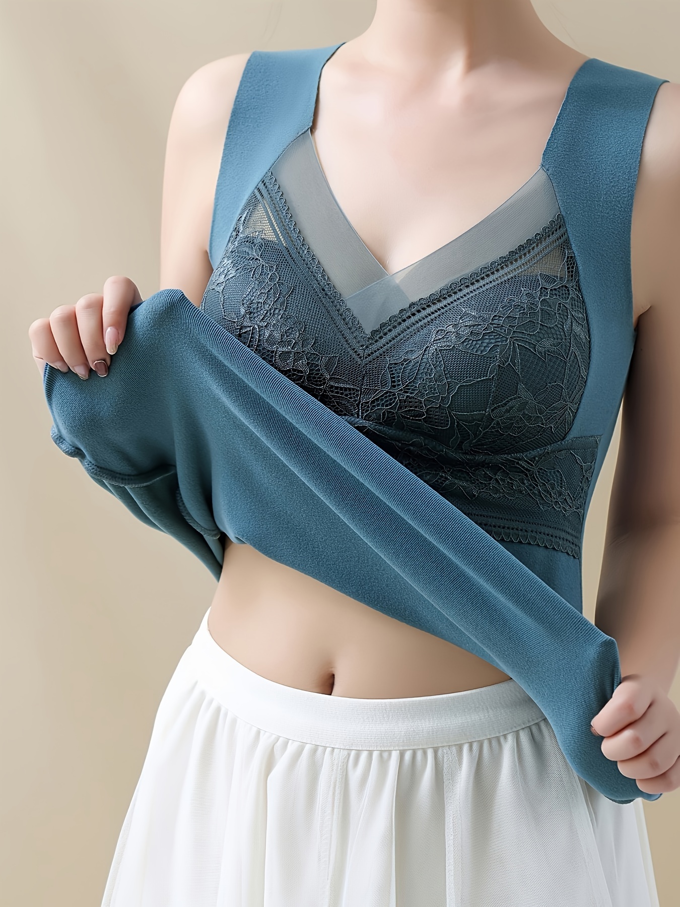 conjunto camisola térmica terciopelo mujer Temu Spain