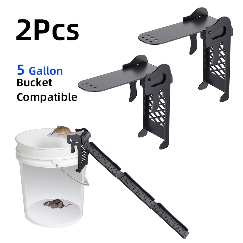 

2pcs Mouse & Rat Traps - Reusable, Auto- Flip & For 5 Gallon Buckets, Plastic, Outdoor/indoor Use