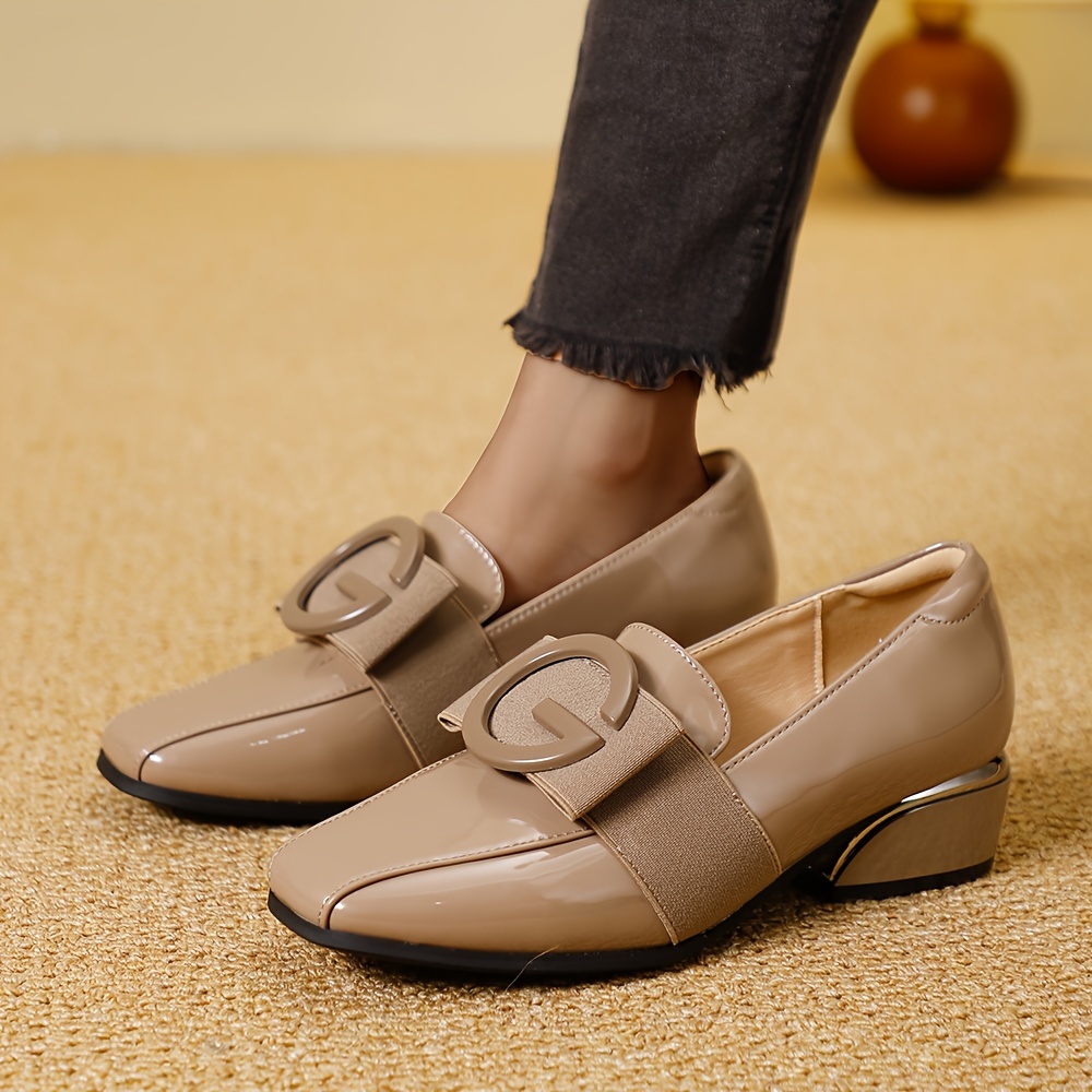 women's elegant square toe loafers synthetic synthetic - Temu women's elegant square toe loafers synthetic synthetic - Temu