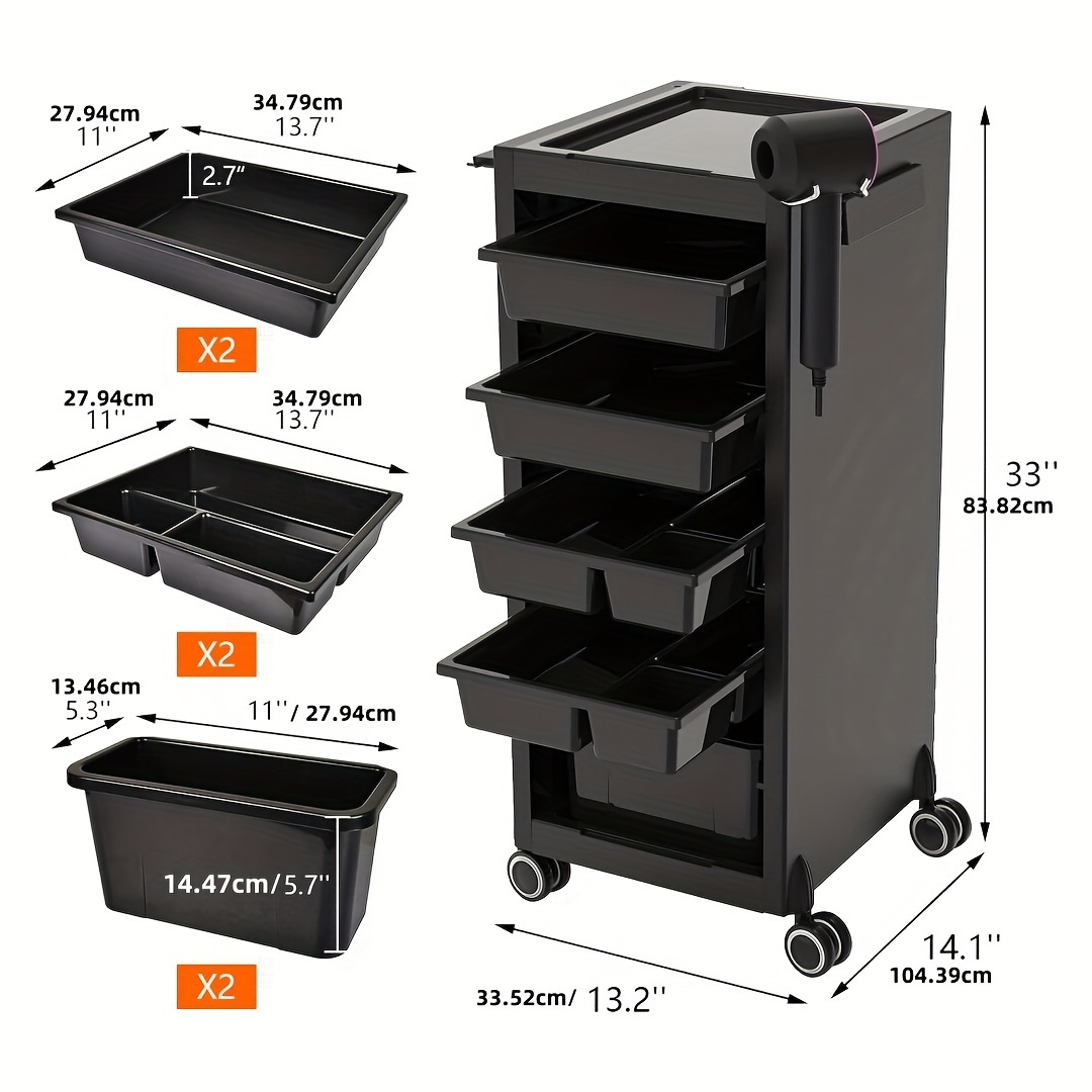 rolling trolley cart drawers Temu