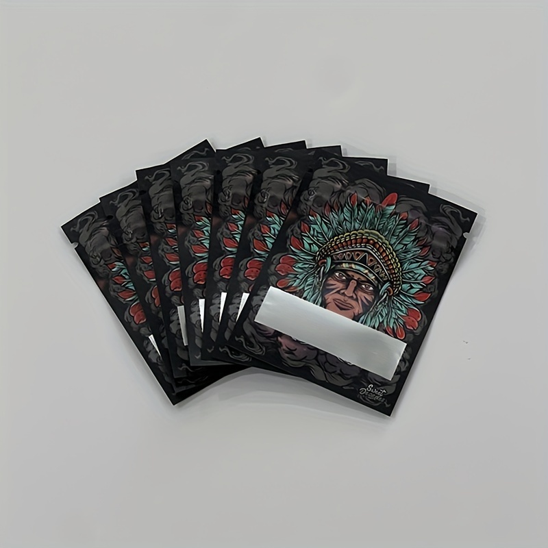 100 Stück Wiederverschließbare Mylar Taschen – Holografisch, Geruchsneutral, 5,5x22 Cm
