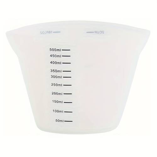 graduated silicone measuring cup dual scale 8 45 ounces 8 and 16 91 ounces 16 single scale 3 38 ounces handmade diy craft jewelry casting with spout suitable for liquids and dry ingredients