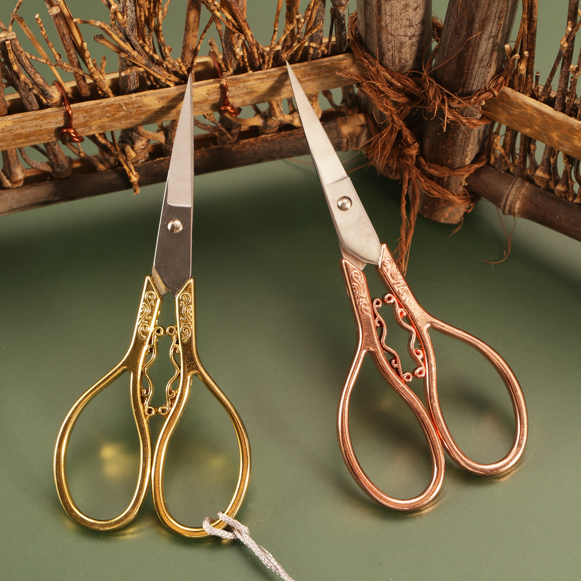 

Vintage Style Zinc Alloy Eyebrow Scissors, 1pc, 4.3 Inch - Multipurpose Stainless Steel Trimmer For Facial Hair, Crafts, Artwork, Sewing & Diy Tools