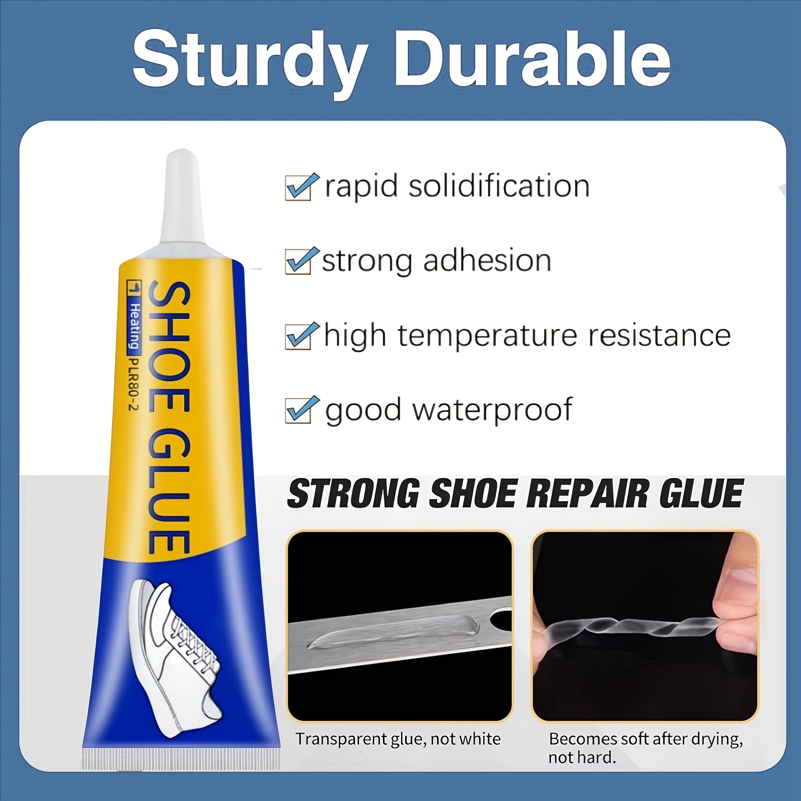 1pc 60ml Strong Shoe Repair Glue – Quick-Drying Waterproof Adhesive for Sneakers, Boots & DIY Projects