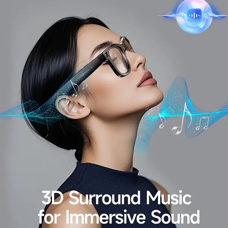 Fashionable Glasses with A Smart | Bluetooth Calling And Music Playback | Real-time Multi-language Translation | HD Recording | UV Protection | Lightweight, Hands-free Design - Perfect for Travel Vlogging And Outdoor Adventures! Hands-free Communication, Modern Glasses, Stylish Fashion Glasses, Durable Lenses, Comfortable Fit, Translation Glasses, Tech-savvy Users, Adventure Gear, Sleek Eyewear, Highquality Optics, Premium Materials, Multifunctional Glasses, Digital Nomads