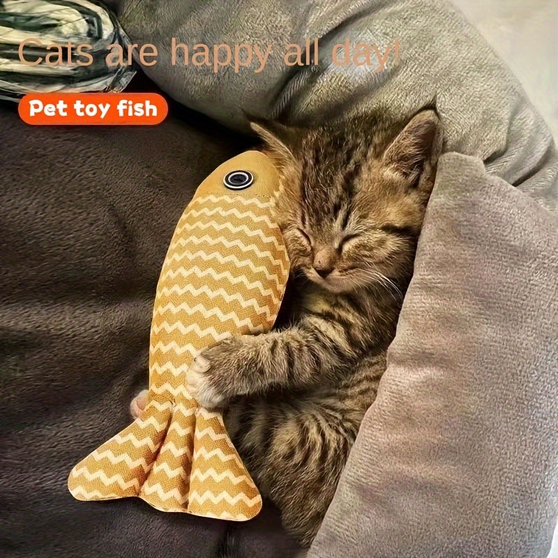 

Cat Toy Fish, Pet Toy Fish, To Capture A Cat's Attention And Happily Entertained Long, A Perfect Gift For Pets, Without Battery