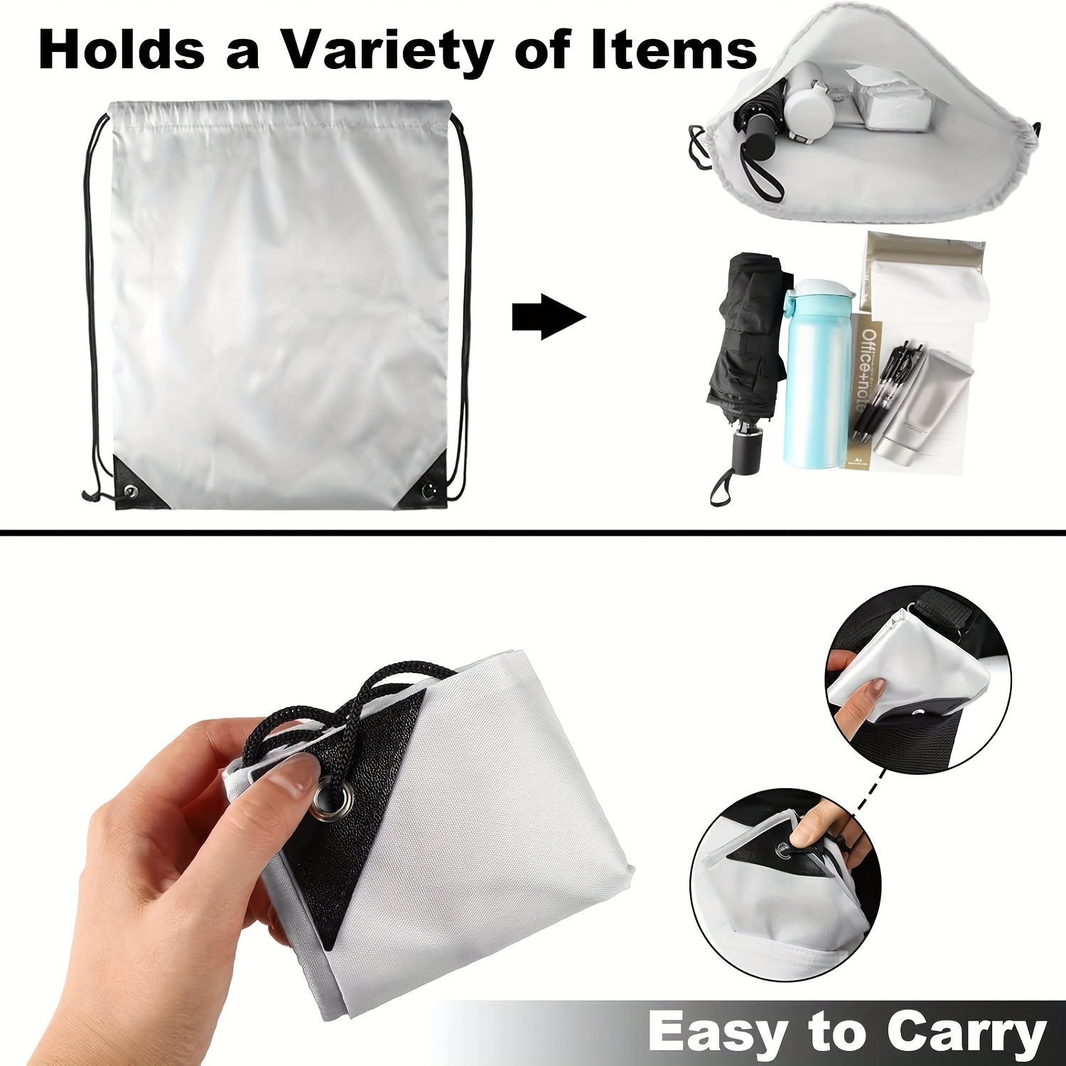 50 Sacs à Cordon Personnalisables en Gros pour Fitness, Sports Extérieurs, Marathon, Décoration, Pochettes de Rangement, DIY, Création de Bijoux et Artisanat