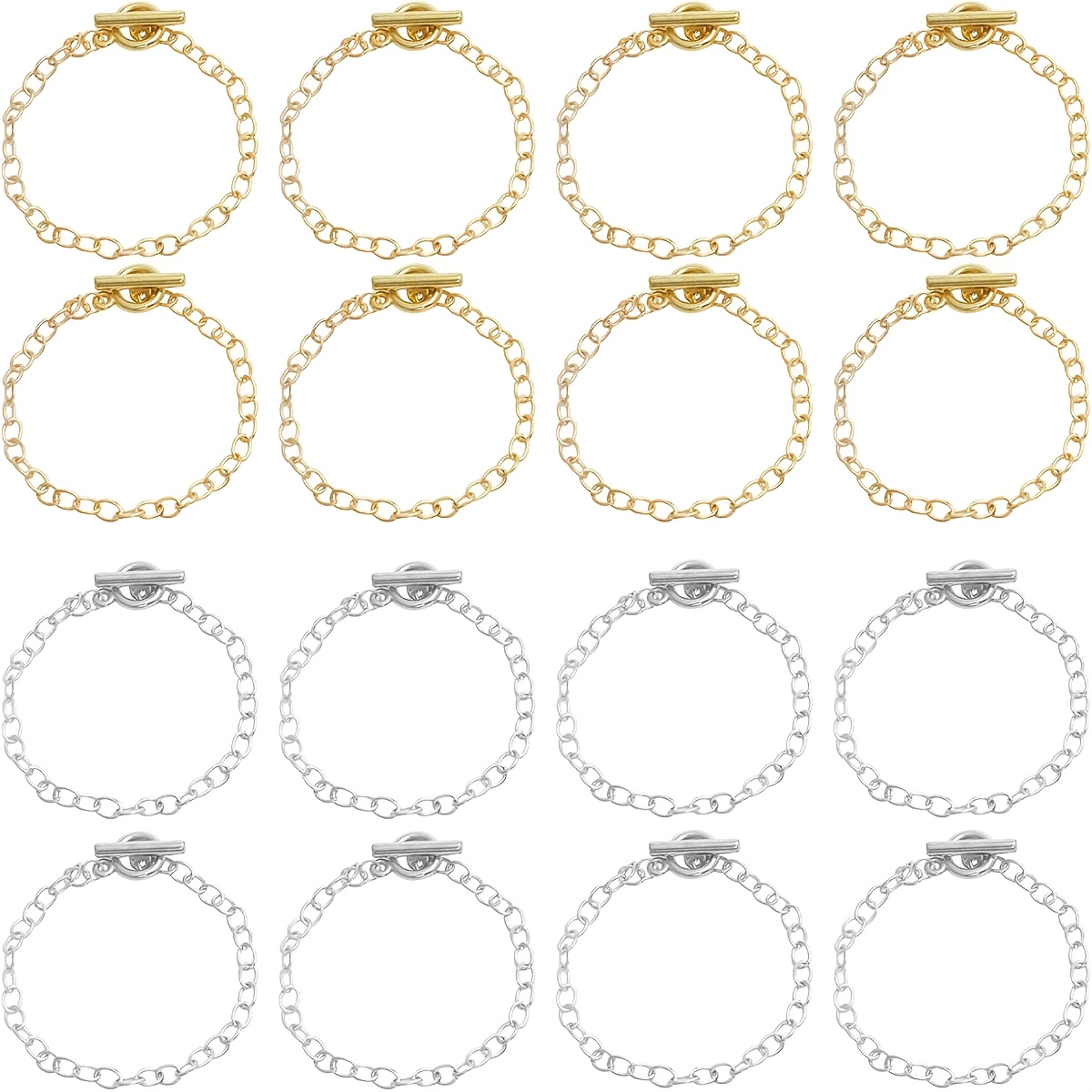 10pcs Charm Bracelet DIY Jewelry Making Kit for Women & Men