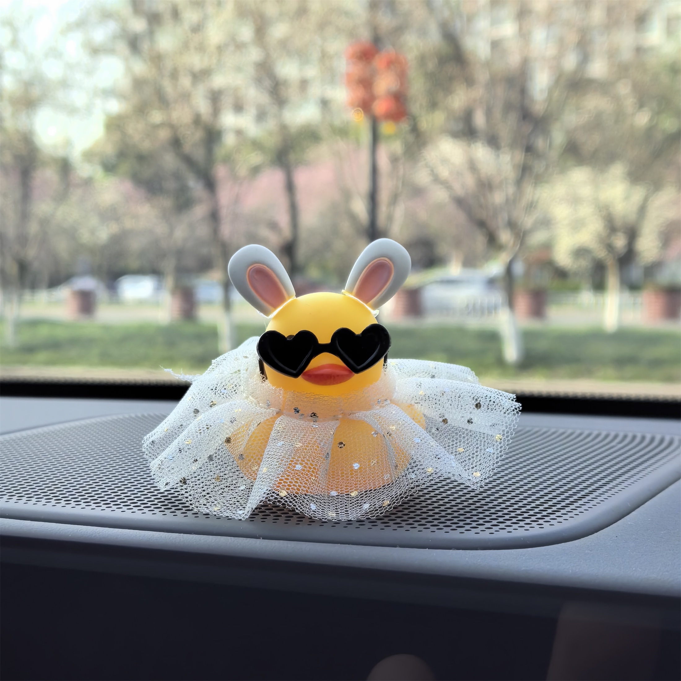 

1pc Cute Duck Design Car Dashboard Decoration, Car Interior Accessories