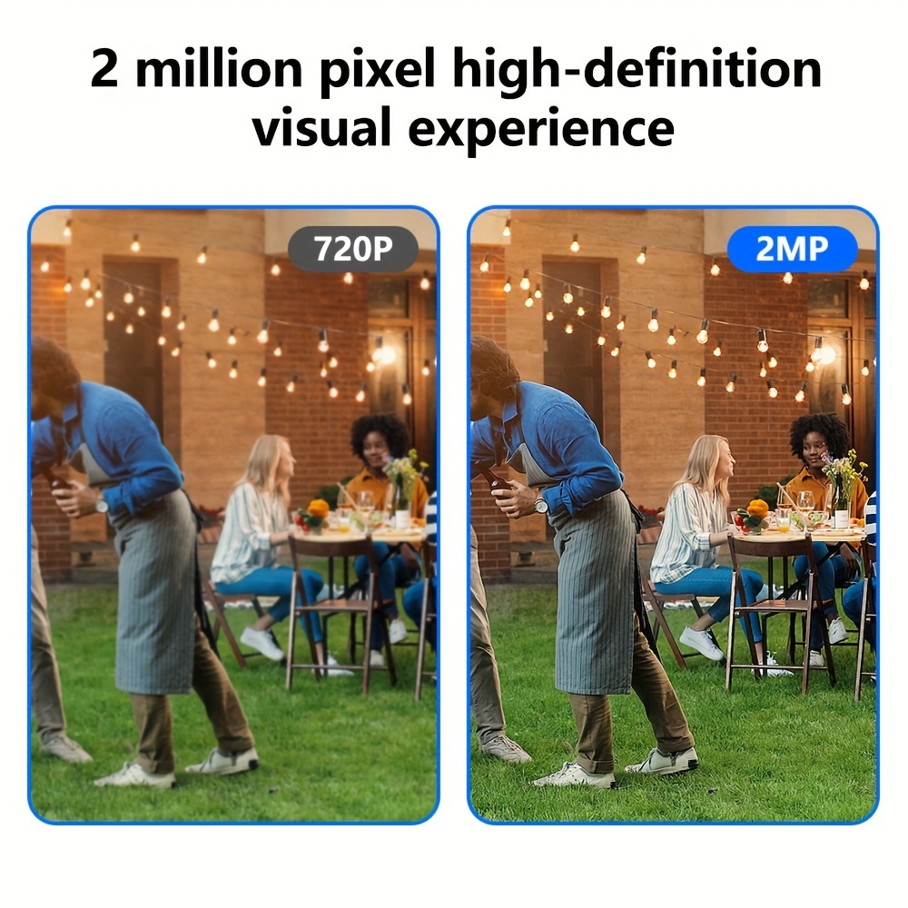 WJG 2MP HD 1080P Камера видеонаблюдения - Двухдиапазонный WiFi &, Умное внутреннее/наружное наблюдение с автоотслеживанием, оповещениями, цветным ночным видением, ИИ-детектором движения, широким углом обзора, контроллером для мониторинга домашних животных, поддержка облачного хранения и TF-карты (не входит в комплект) детали 10