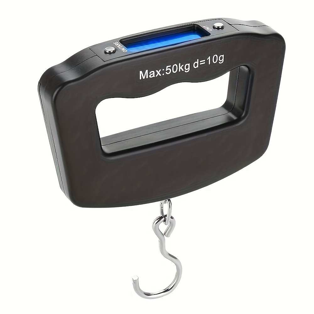 E-shop 110 Lbs/50 Kg Digitale Handgepäckwaage, tragbare Mini-Elektrowaage mit LCD-Display mit Hintergrundbeleuchtung, ein Must-Have für Reisen