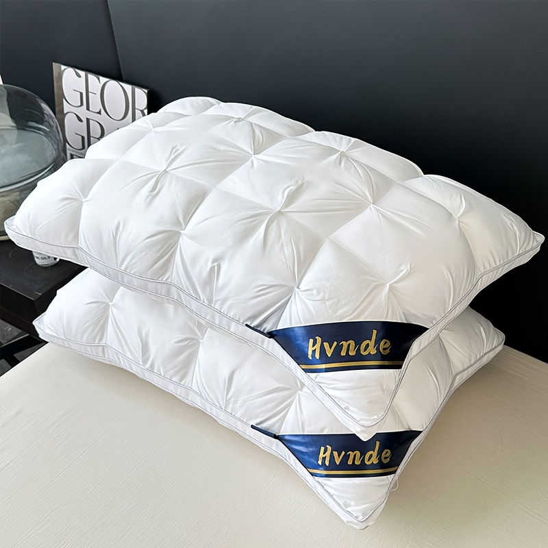 2pcs luxury 5     deep sleep neck support non   high pillow core for   hypoallergenic polyester cover modern   soft texture   pillows for sleeping cooling pillows neck pillow gift