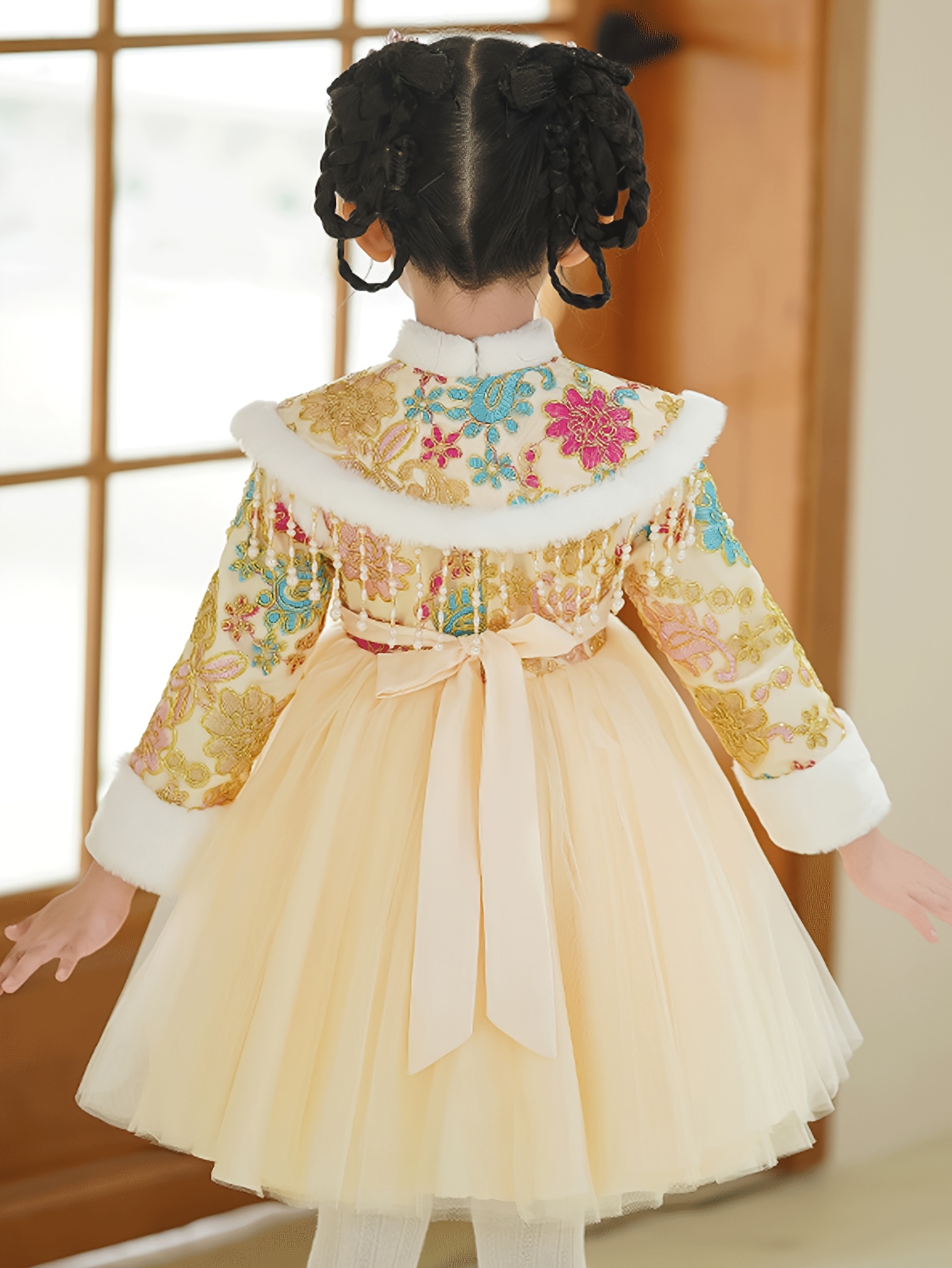 girls' winter fleece lined chinese princess dress Temu Saudi Arabia