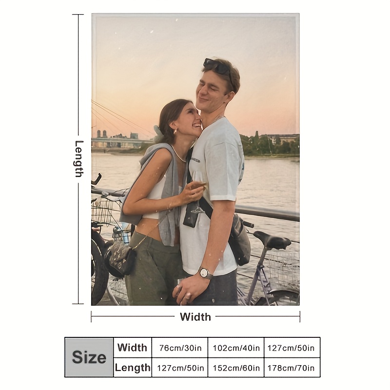 Custom Blanket with Pictures for Father's Day Gift