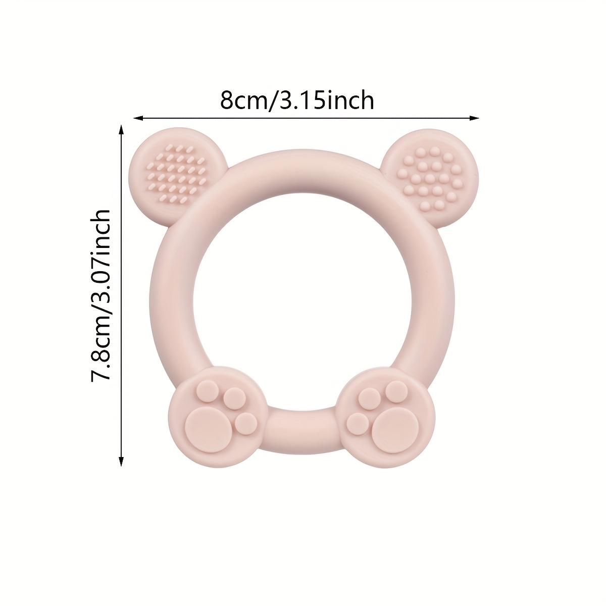 Silicone Baby Teether Animal Shapes Multifunctional Sensory Textures