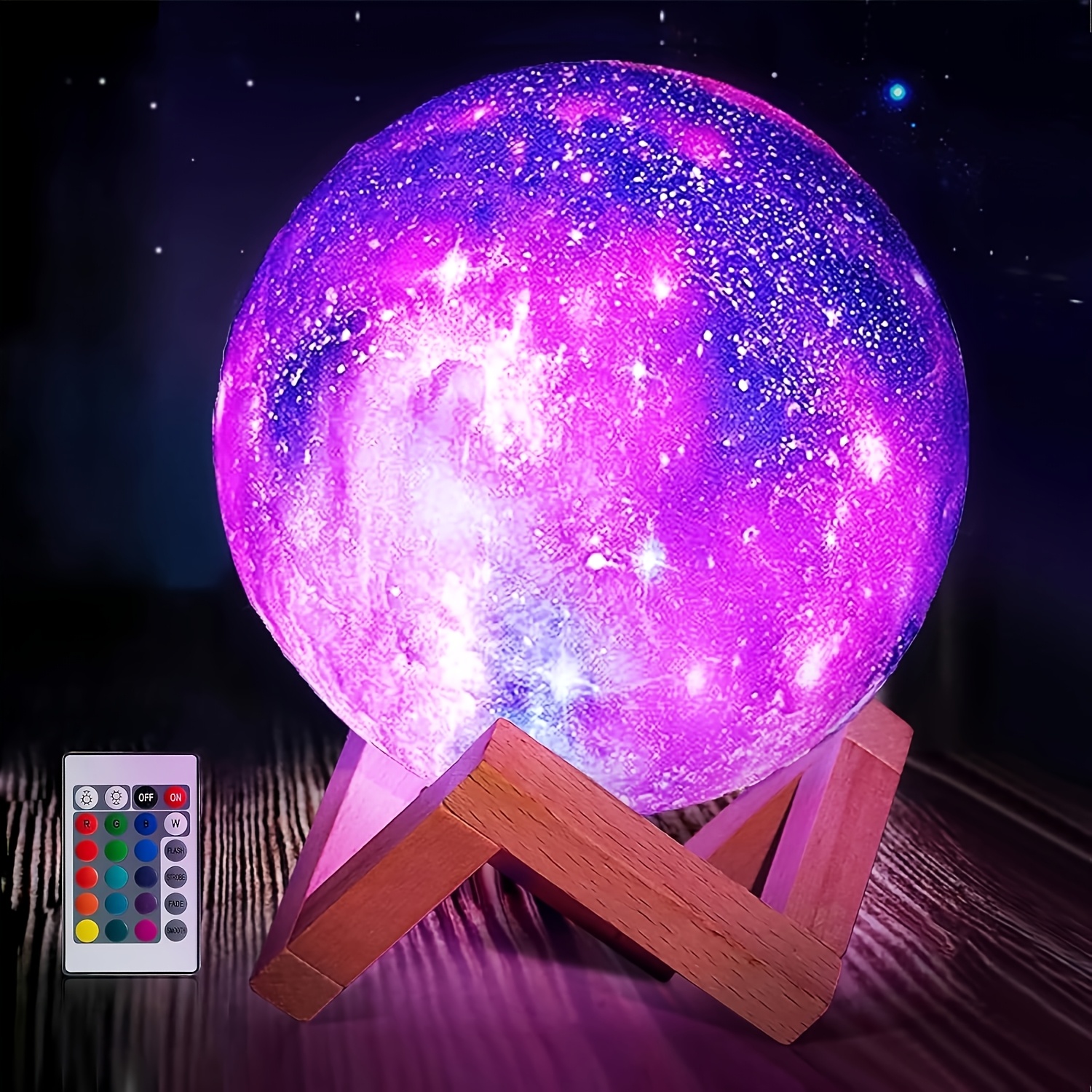 128-color Starry Night Moon Lamp