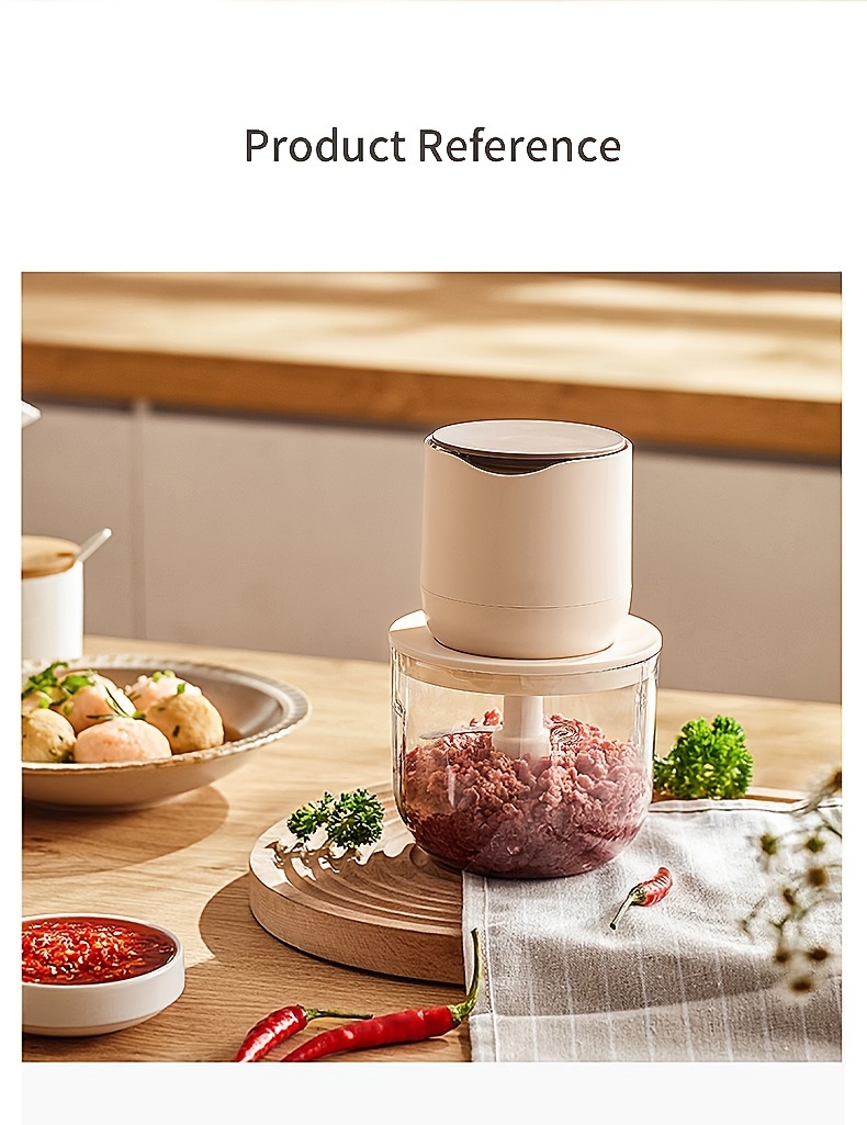 versatile wireless meat grinder usb rechargeable 600ml multi function food processor juicer ice crusher with 19000 rpm motor     for home kitchen   grinder for kitchen office food prep transparent kitchenware metal grinding blades Product details 25