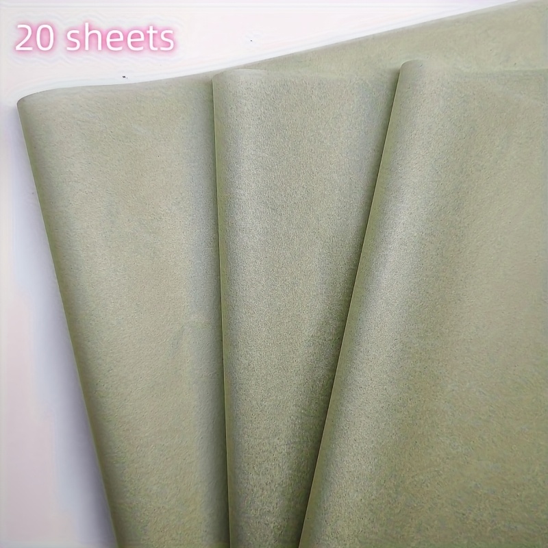 10//50 Sage Green Patterned Tissue Paper - 20*14 Inches, Suitable For Gift Wrapping, Wine Bottles, Birthday Decorations, Halloween And Christmas, Party Events | Sage Green Illustration