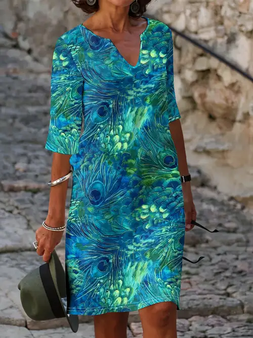 temu a line dresses New Women'S Casual * Decorative Button A-Line Mini Dress