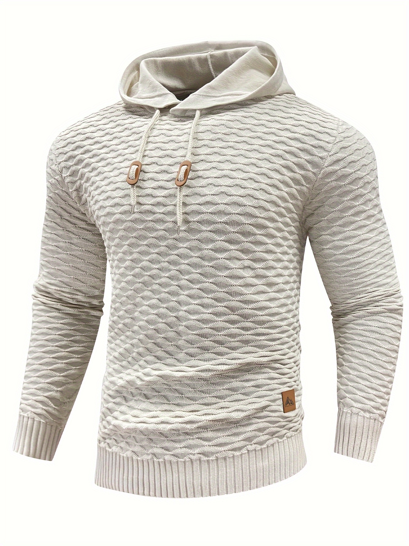 Heren Hoodie - Rekbare Verstelbare Capuchon & Ritsvrije Pullover