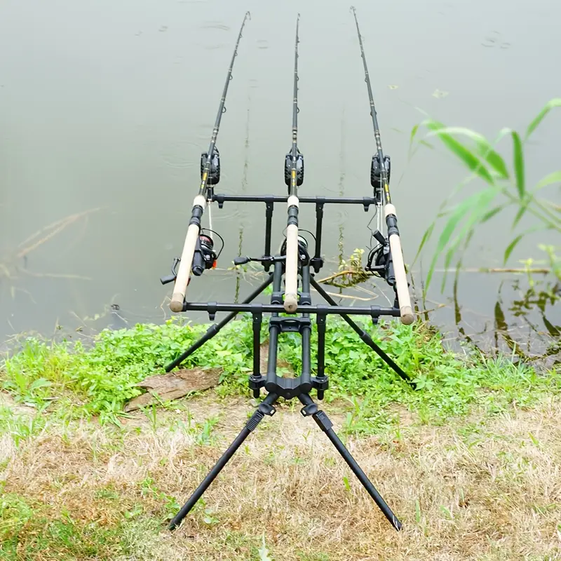 bank fishing dual-rod holder SmackDown Rod Holders Smart Spring Mechanism Brocraft Double Bank Fishing Rod