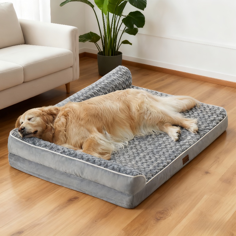 Orthopedic Dog Bed For Small/medium/large Breeds- Gray(light Or Dark Gray Optional)- Removable& Washable, Non-slip, Elevated Edges- Cozy For Comfortable Rest