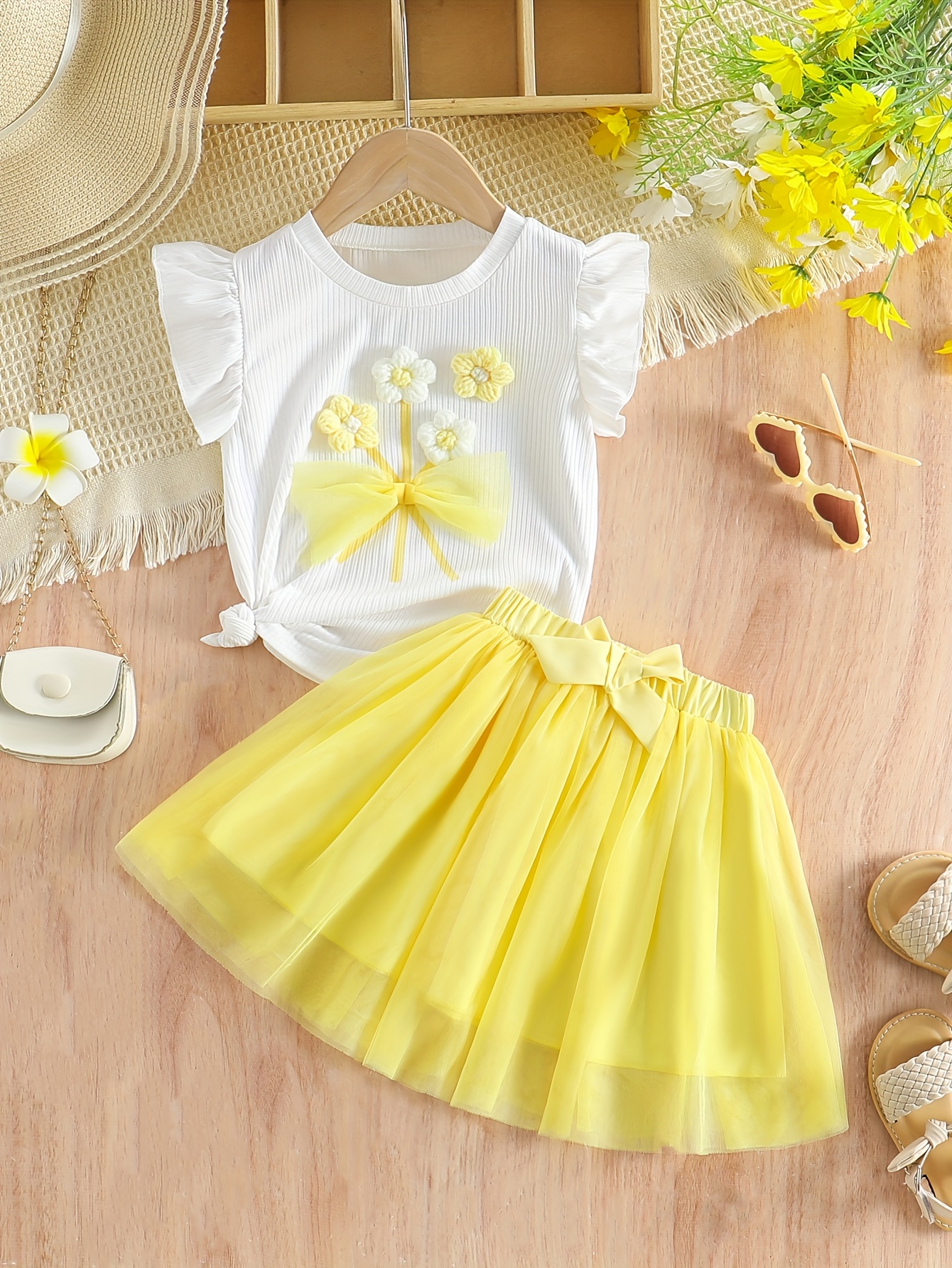 girls skirt sets sold on Temu United States