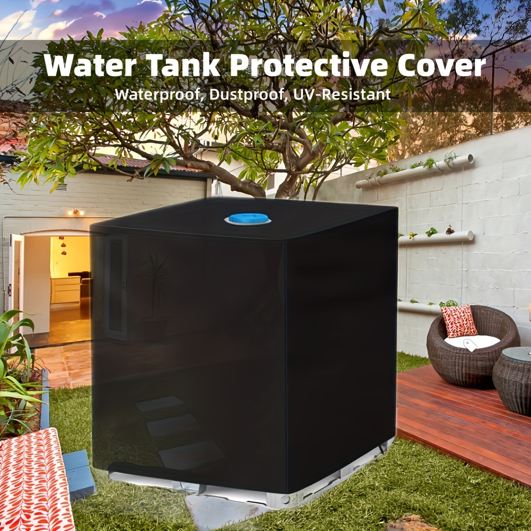 

Waterproof 210d Polyester Ibc Tote Cover, Sunshade Water Protective Cover For Outdoor Garden Rain Barrel - 1pc, Water , Protective Cover