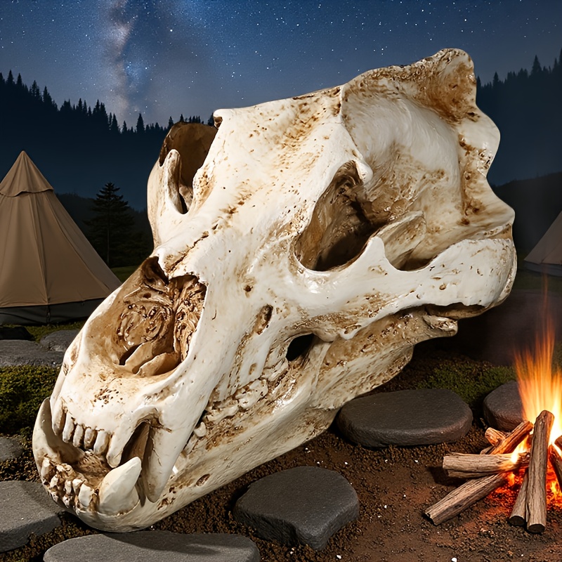 置物 polar bear skull realistic resin polar bear skull model lifelike arctic - Temu Spain