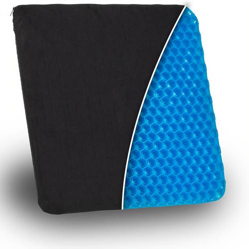 gel core seat cushion suitable for prolonged sitting designed to tailbone hips and sciatic nerve pain ideal for offices cars wheelchairs black