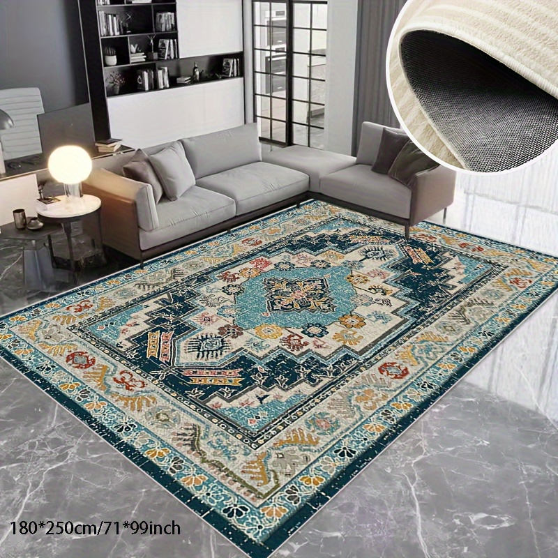 

Living Room Bedroom Imitation Cashmere Area Rug European Retro Fresh Carpet, Non-slip Soft Washable Office Carpet Home, Outdoor Carpet, Etc.; Indoor And Outdoor Can Be Used