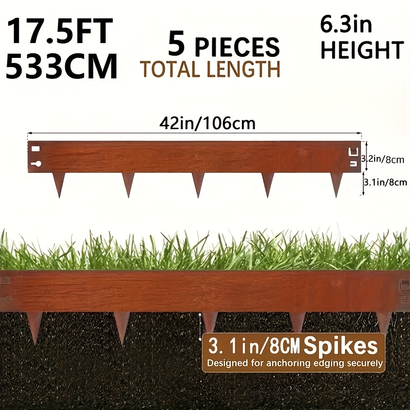 E-shop 5-teiliges Wetterfestes Gartenbord-Set aus Stahl