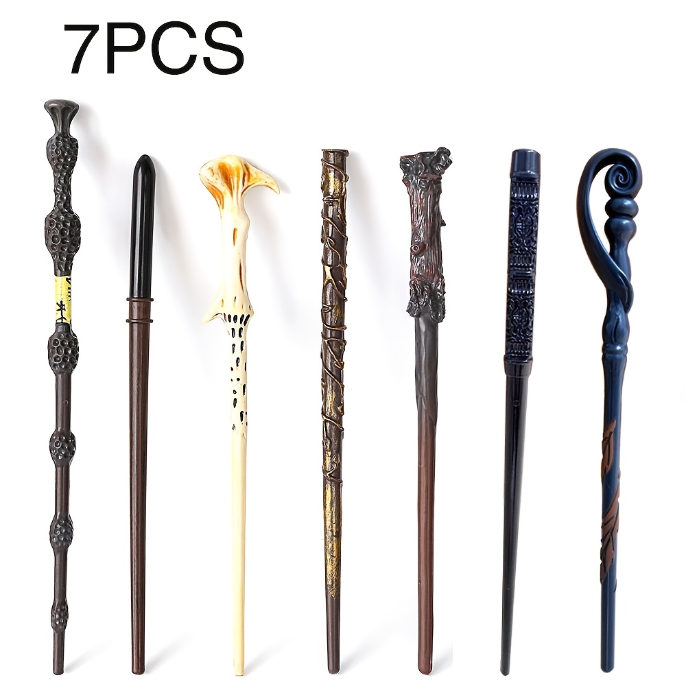 Image of 7pcs Harry Potter Series Adult Costume Wands: Harry, Hermione, Dumbledore, Voldemort, , Fleur, Snape Wands. Suitable For Parties, Magic Parties, And Holiday Events. For Harry Potter Fans