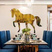 stunning acrylic wall decoration diy 3d self wall art reflective surface protective film and home office or any room horse theme details 6