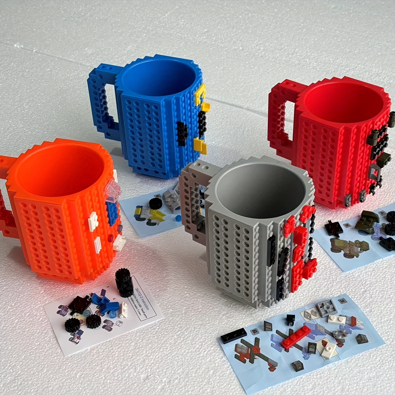 

1pc, Building Block Cups Brick Coffee Mug, Funny Novelty Cup With Building Blocks Creative For Men Women Xmas Birthday